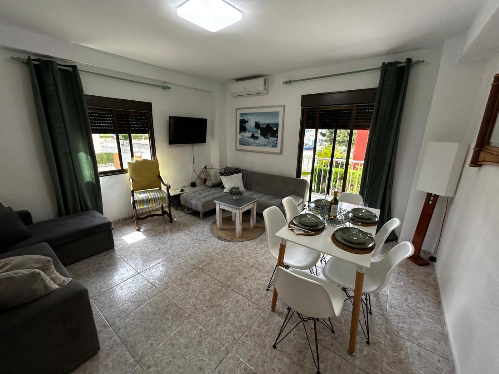 Apartament 100 M De Playa De Gandia 3 -4 Personas Parking Ascensor Kültér fotó